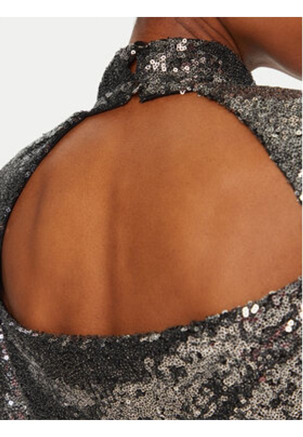 Rinascimento Bluzka CFC0019736002 Srebrny Regular Fit. Kolor: srebrny. Materiał: syntetyk