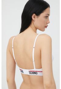 Moschino Underwear biustonosz kolor biały. Kolor: biały. Rodzaj stanika: odpinane ramiączka #2