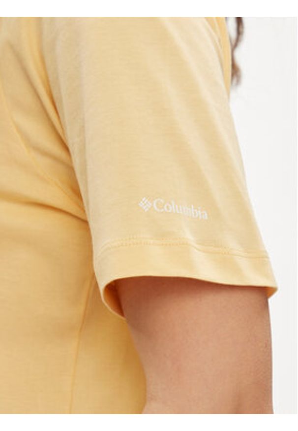 columbia - Columbia T-Shirt North Cascades™ 1992085 Żółty Relaxed Fit. Kolor: żółty. Materiał: bawełna