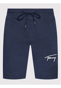 Tommy Jeans Szorty sportowe Tjm Signature DM0DM12957 Granatowy Regular Fit. Kolor: niebieski. Materiał: bawełna, syntetyk. Styl: sportowy