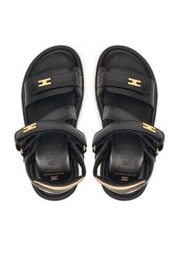 Elisabetta Franchi Sandały F4A2-E0586-1733 Czarny. Kolor: czarny. Materiał: skóra #6