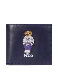 Polo Ralph Lauren Portfel męski 405962466001 Granatowy. Kolor: niebieski. Materiał: skóra