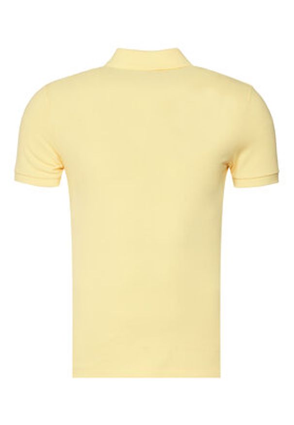 Polo Ralph Lauren Polo Core Replen 710795080 Żółty Slim Fit. Typ kołnierza: polo. Kolor: żółty. Materiał: bawełna