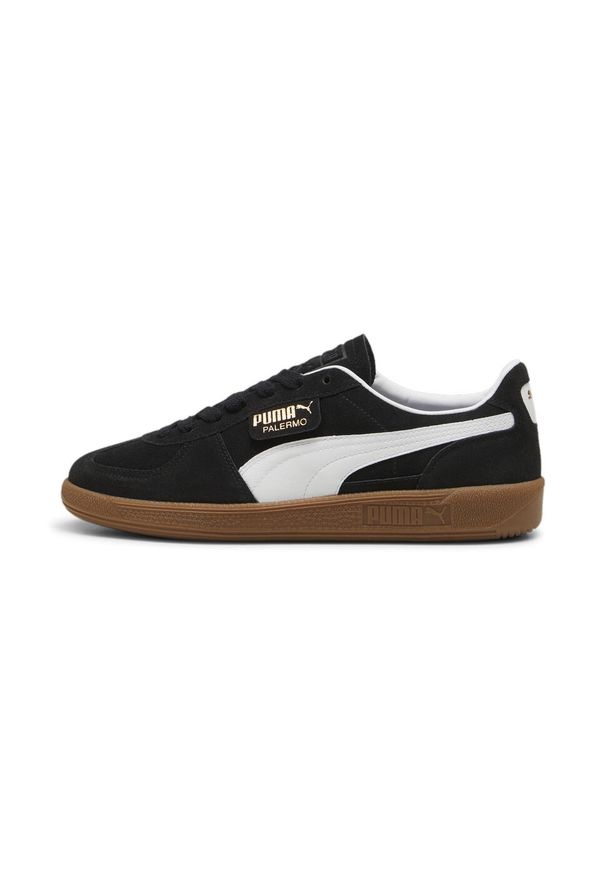 Buty do chodzenia męskie Puma 10 Palermo. Kolor: biały, czarny, wielokolorowy. Materiał: zamsz. Szerokość cholewki: normalna. Sport: turystyka piesza