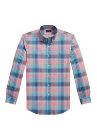 Polo Ralph Lauren Koszula 710P06020006 Różowy Custom Fit. Typ kołnierza: polo. Kolor: różowy. Materiał: bawełna #5