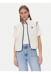 Tommy Jeans Bezrękawnik Tjw Reversible Teddy Vest DW0DW20233 Błękitny Regular Fit. Kolor: niebieski. Materiał: syntetyk. Długość rękawa: bez rękawów #6