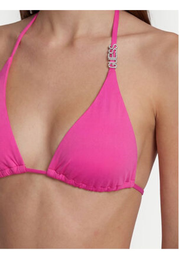 Guess Góra od bikini E6GJ30 MC040 Różowy. Kolor: różowy. Materiał: syntetyk