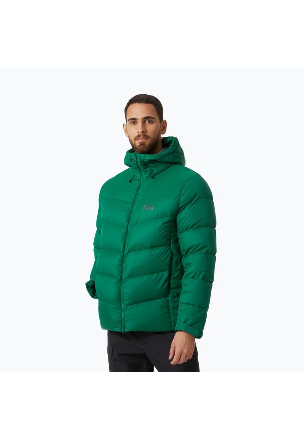 Kurtka puchowa męska Helly Hansen Verglas Icefall Down. Kolor: zielony. Materiał: puch. Sport: turystyka piesza