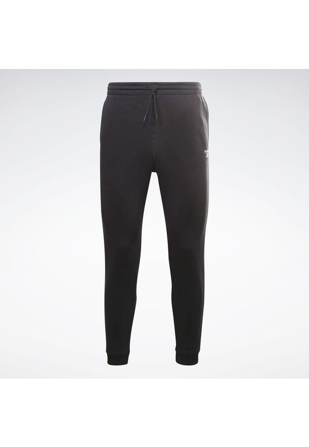 Spodnie treningowe męskie Reebok Left Leg Jogger. Kolor: czarny. Materiał: dresówka. Sport: fitness