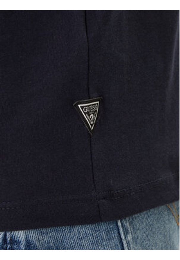 Guess T-Shirt M6RI03 I3Z14 Granatowy Regular Fit. Kolor: niebieski. Materiał: bawełna