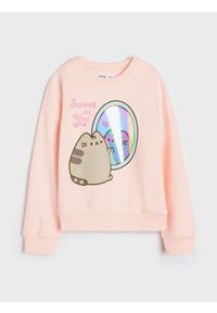Sinsay - Bluza crewneck z nadrukiem Pusheen the Cat - różowy. Kolor: różowy. Wzór: nadruk #1