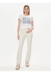 Liu Jo T-Shirt MA4340 JS923 Biały Regular Fit. Kolor: biały. Materiał: bawełna