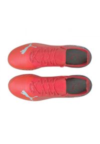 Buty piłkarskie Puma Ultra 1.3 Mg M 106515-02 czerwone czerwone. Kolor: czerwony. Materiał: mikrofibra, tkanina. Szerokość cholewki: normalna. Sezon: jesień. Sport: piłka nożna #8