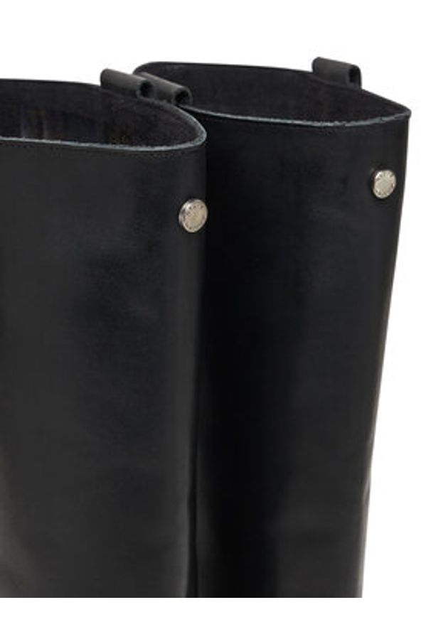 Steve Madden Kozaki Banner SM11003092 Czarny. Kolor: czarny. Materiał: skóra