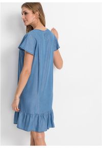 Sukienka TENCEL™ lyocell bonprix niebieski "bleached”. Kolor: niebieski. Materiał: lyocell #6
