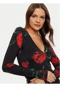 Guess Bluzka W5RP26 KCMI2 Czarny Regular Fit. Kolor: czarny. Materiał: syntetyk #4