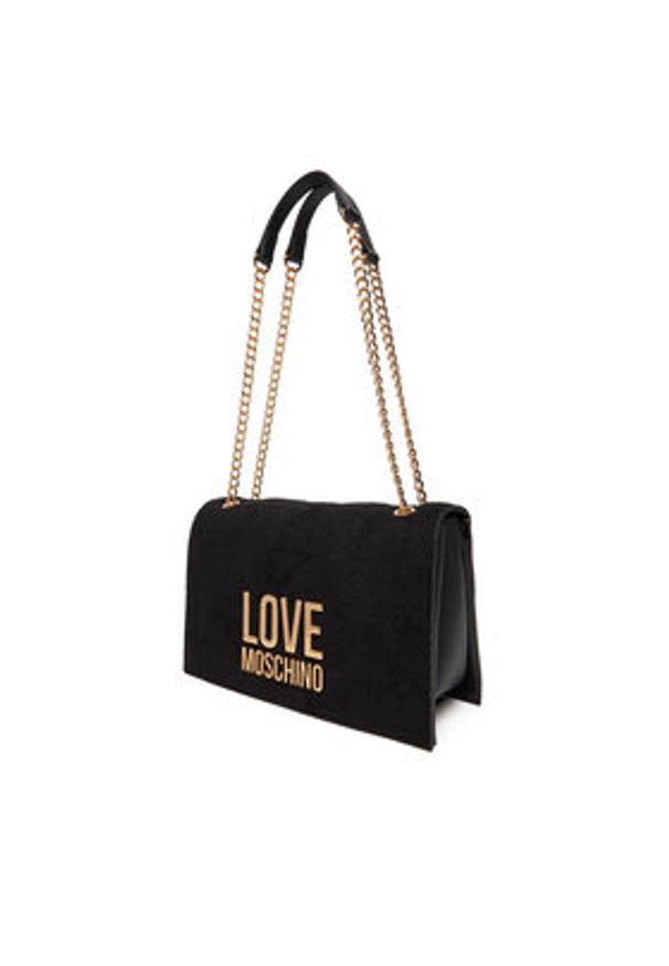 Love Moschino - LOVE MOSCHINO Torebka JC4122PP0NKB100A Czarny. Kolor: czarny. Materiał: skórzane
