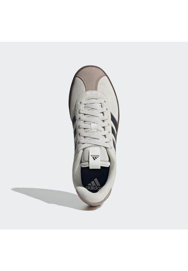 Adidas - Buty VL Court 3.0. Kolor: szary. Materiał: skóra