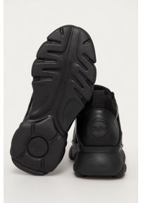 Buffalo Buty Cld Corin 1630394 kolor czarny na platformie. Nosek buta: okrągły. Zapięcie: sznurówki. Kolor: czarny. Materiał: guma. Obcas: na platformie #3