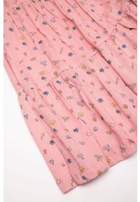 COCCODRILLO - Coccodrillo sukienka dziecięca kolor różowy mini rozkloszowana. Kolor: różowy. Długość rękawa: na ramiączkach. Długość: mini #2