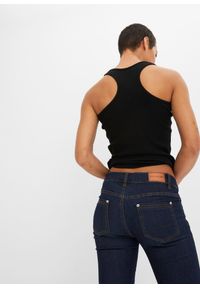 bonprix - Dżinsy Skinny ze stretchem, mid waist. Kolor: niebieski