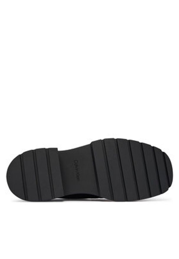 Calvin Klein Loafersy HW0HW03044 Bordowy. Kolor: czerwony. Materiał: skóra