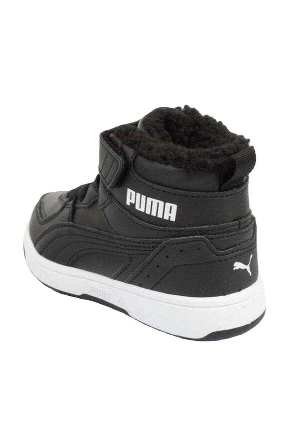 Puma - Dziecięce/Młodzieżowe Rebound Joy Ecological Leather High Cut Trainers. Kolor: czarny. Sport: turystyka piesza