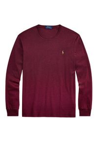 Polo Ralph Lauren Longsleeve 710760121037 Bordowy Slim Fit. Typ kołnierza: polo. Kolor: czerwony. Materiał: bawełna. Długość rękawa: długi rękaw #4