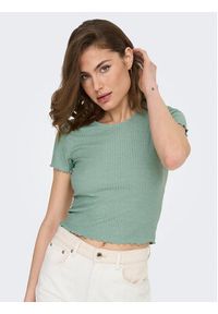 only - ONLY T-Shirt Emma 15201206 Zielony Regular Fit. Kolor: zielony. Materiał: syntetyk #5