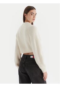 Tommy Jeans Sweter Badge DW0DW21677 Écru Regular Fit. Materiał: syntetyk #3