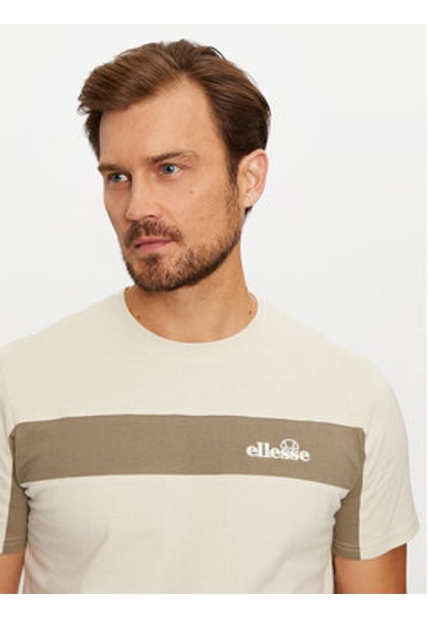 Ellesse T-Shirt Baloncieri Tee SHX20952 Beżowy Regular Fit. Kolor: beżowy. Materiał: bawełna