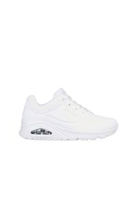 skechers - Buty na co dzień damskie SKECHERS UNO STAND ON AIR eko skóra. Okazja: na co dzień. Kolor: biały. Materiał: skóra. Model: Skechers Sport. Sport: turystyka piesza