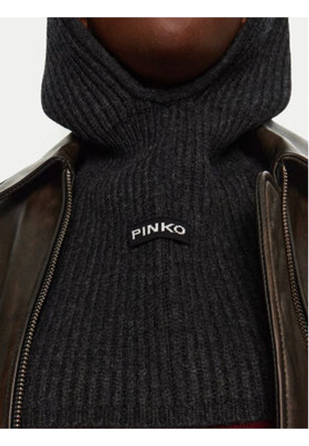 Pinko - PINKO Balaklawa Balaclava 104327 A27B Szary. Kolor: szary. Materiał: materiał
