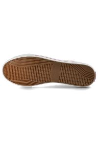 Trampki damskie Cross Jeans, sznurowany fason cholewka ze skóry ekologicznej niska cholewka przed kostkę gumowy nosek ochronny płaska elastyczna pode. Okazja: na co dzień. Zapięcie: sznurówki. Kolor: biały. Szerokość cholewki: normalna. Wzór: nadruk. Wysokość cholewki: przed kostkę. Materiał: materiał, skóra ekologiczna, guma. Sezon: wiosna, lato. Styl: klasyczny, casual #8