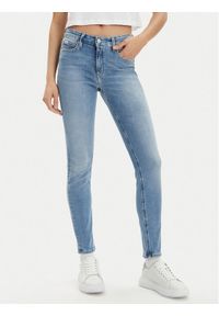 Calvin Klein Jeans Jeansy J20J221580 Niebieski Skinny Fit. Kolor: niebieski
