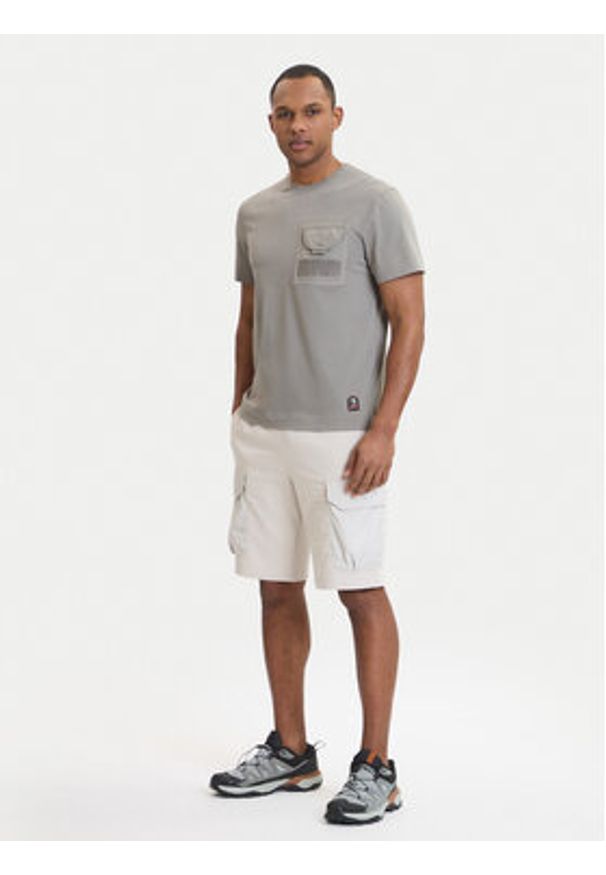 Parajumpers T-Shirt Malham 26SMPMTSRY01 Beżowy Regular Fit. Kolor: beżowy. Materiał: bawełna