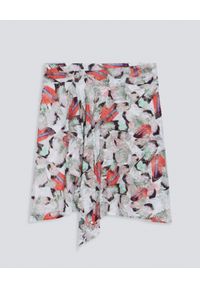 IRO PARIS - Wzorzysta spódnica z jedwabiem Cartis. Kolor: szary. Materiał: jedwab