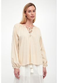Twinset U&B - Bluzka damska lniana TWINSET U&B. Materiał: len #3