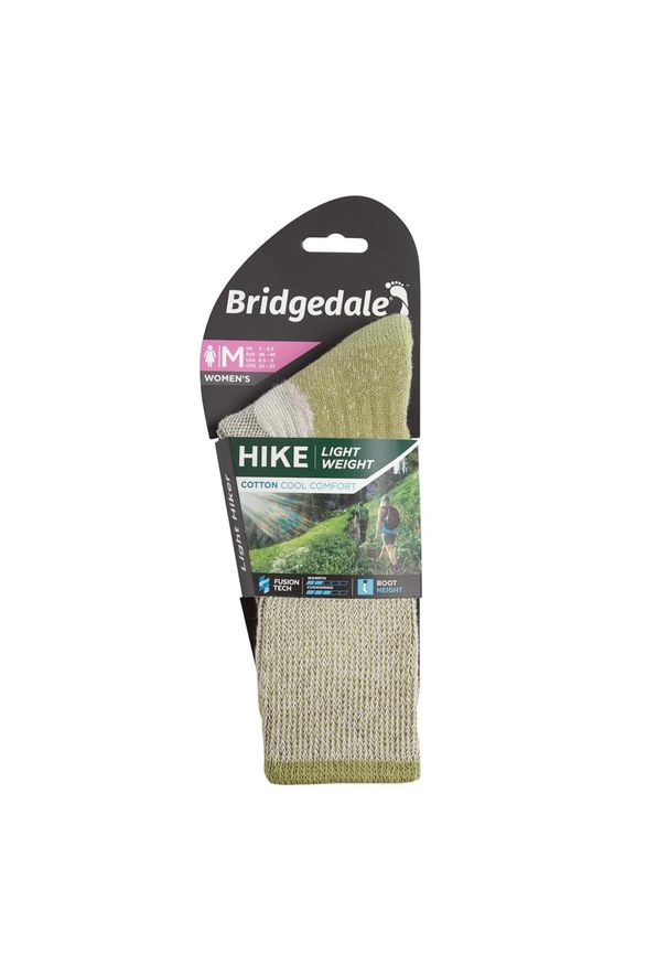 BRIDGEDALE - Skarpety do turystyki damskie Bridgedale HIKE LW COOL COM LD. Kolor: zielony