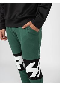 John Richmond - Richmond Sport Spodnie | UMA22088PA | Mężczyzna | Zielony. Okazja: na co dzień. Kolor: zielony. Materiał: bawełna, poliester. Wzór: aplikacja, nadruk. Styl: sportowy #4