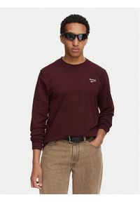 Reebok Longsleeve Feliks RK25738CCM Bordowy Regular Fit. Kolor: czerwony. Materiał: bawełna. Długość rękawa: długi rękaw #1