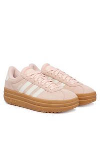 Adidas - adidas Sneakersy Vl Court Bold Shoes IH9151 Różowy jasny. Kolor: różowy. Materiał: skóra, zamsz #7