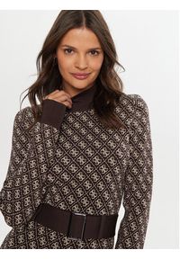 Guess Sukienka dzianinowa Lise W4BK43 Z37K0 Brązowy Regular Fit. Kolor: brązowy. Materiał: syntetyk #4