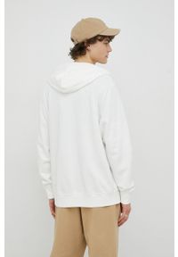 Wrangler bluza bawełniana męska kolor biały z kapturem z nadrukiem. Typ kołnierza: kaptur. Kolor: biały. Materiał: bawełna. Wzór: nadruk #5