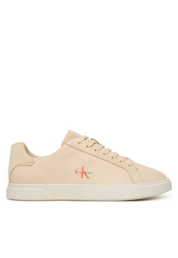 Sneakersy Calvin Klein. Kolor: beżowy