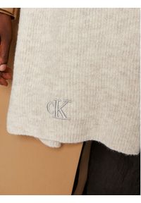 Calvin Klein Szalik Thick Embroidery K60K612664 Beżowy. Kolor: beżowy. Materiał: akryl, materiał