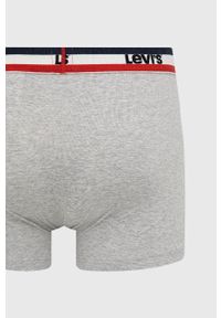 Levi's® - Levi's bokserki (3-pack) męskie kolor szary 37149.0713-greynavy. Kolor: szary. Materiał: bawełna #7