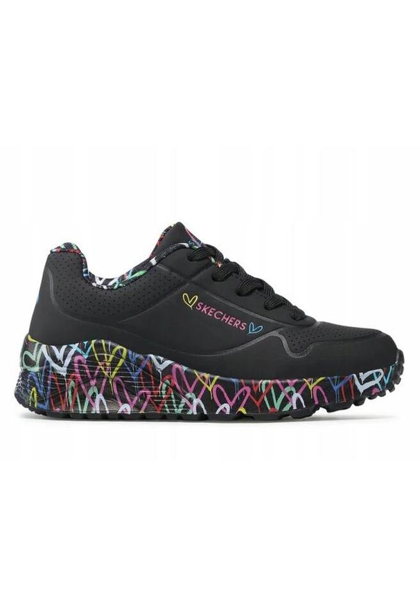 skechers - Buty na co dzień młodzieżowe SKECHERS UNO LITE. Okazja: na co dzień. Kolor: wielokolorowy. Materiał: skóra. Model: Skechers Sport. Sport: turystyka piesza