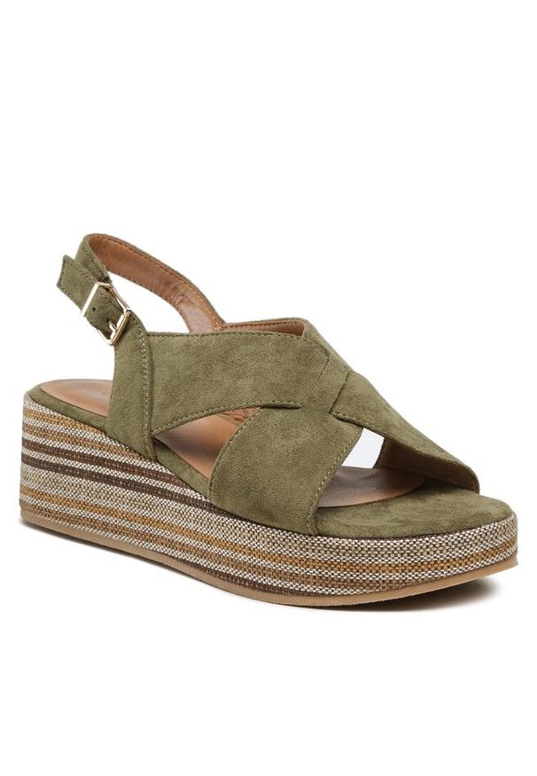 Sandały Clara Barson. Kolor: brązowy