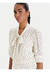 Luisa Spagnoli Sukienka koszulowa Pinasca 542839 Écru Regular Fit. Materiał: jedwab, wiskoza. Typ sukienki: koszulowe #4